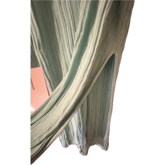 Free People Skinny Mini Duster In Aqua Light Blue Women’s L - See Last Pic/Read - Picture 5 of 9